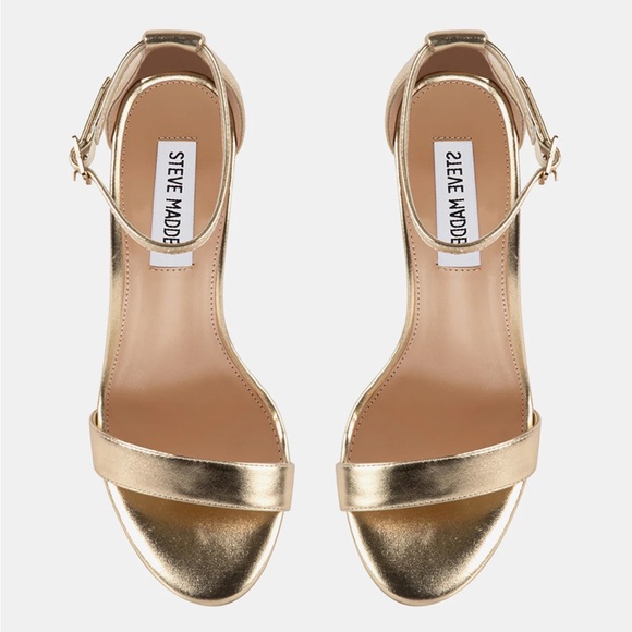 STEVE MADDEN Dylann Gold Women's Heels - Picture 5 of 8